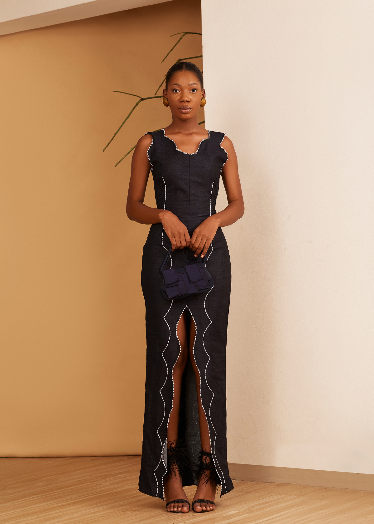KHALIYA DRESS-BLUE