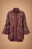 BROWN IMOH SHIRT