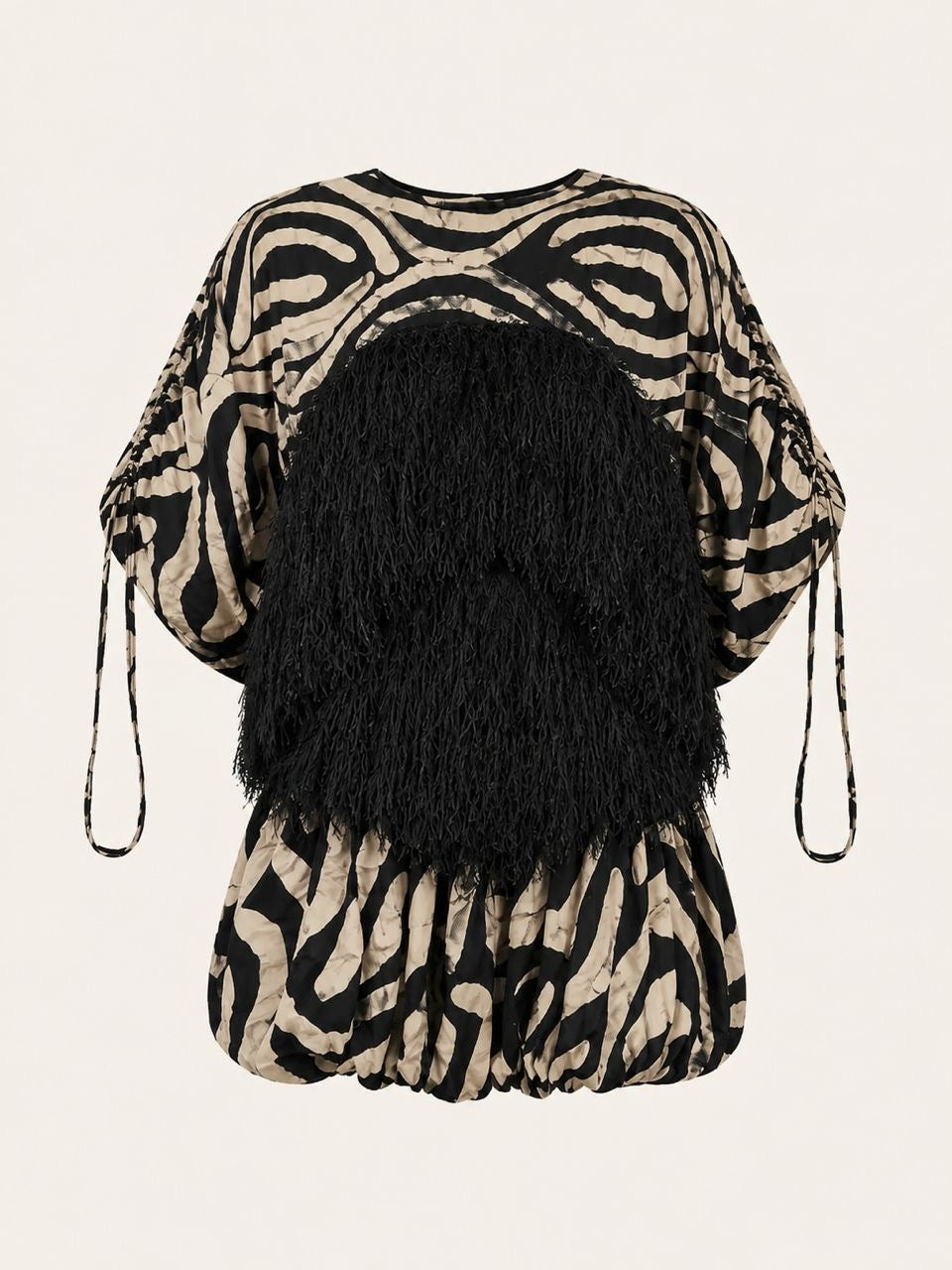 RALIA BUBBLE DRESS (BLACK )
