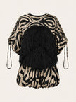 RALIA BUBBLE DRESS (BLACK )